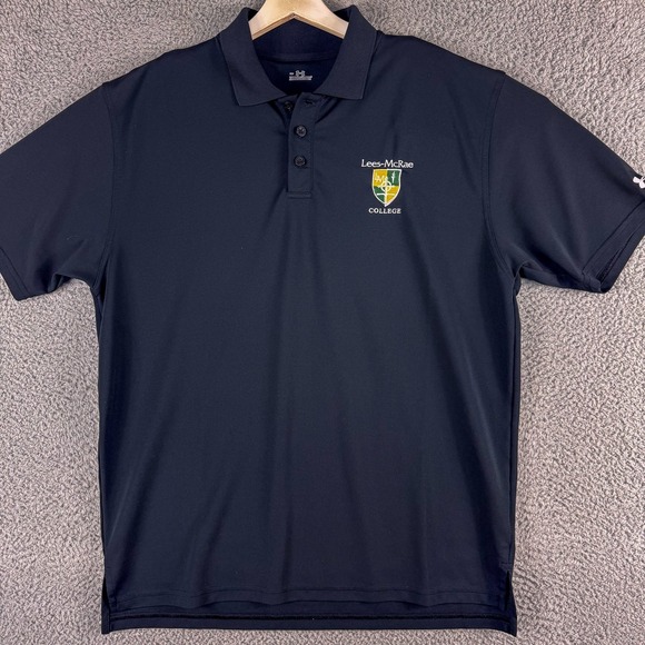 Under‎ Armour Polo Shirt Mens Medium Lees-McRae College Golf Performance - Picture 1 of 11